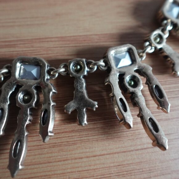 Banana Republic Gold Bejeweled Statement Necklace - Picture 10 of 10